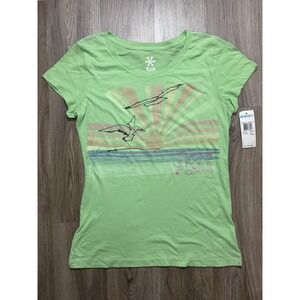 Y2K Roxy Green Women T Shirt Size L